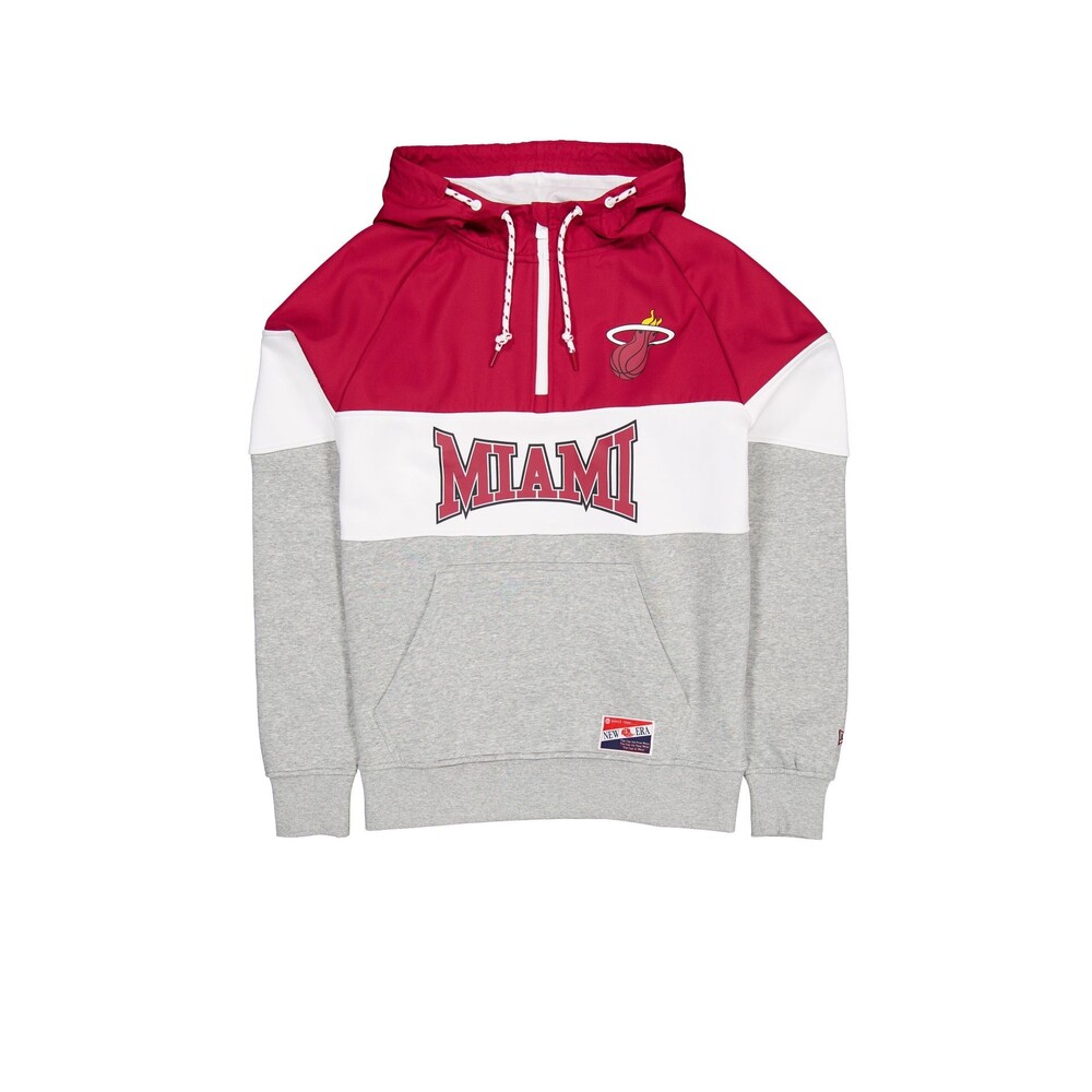 New Era Miami Heat Throwback Color Block Hoodie - Size L